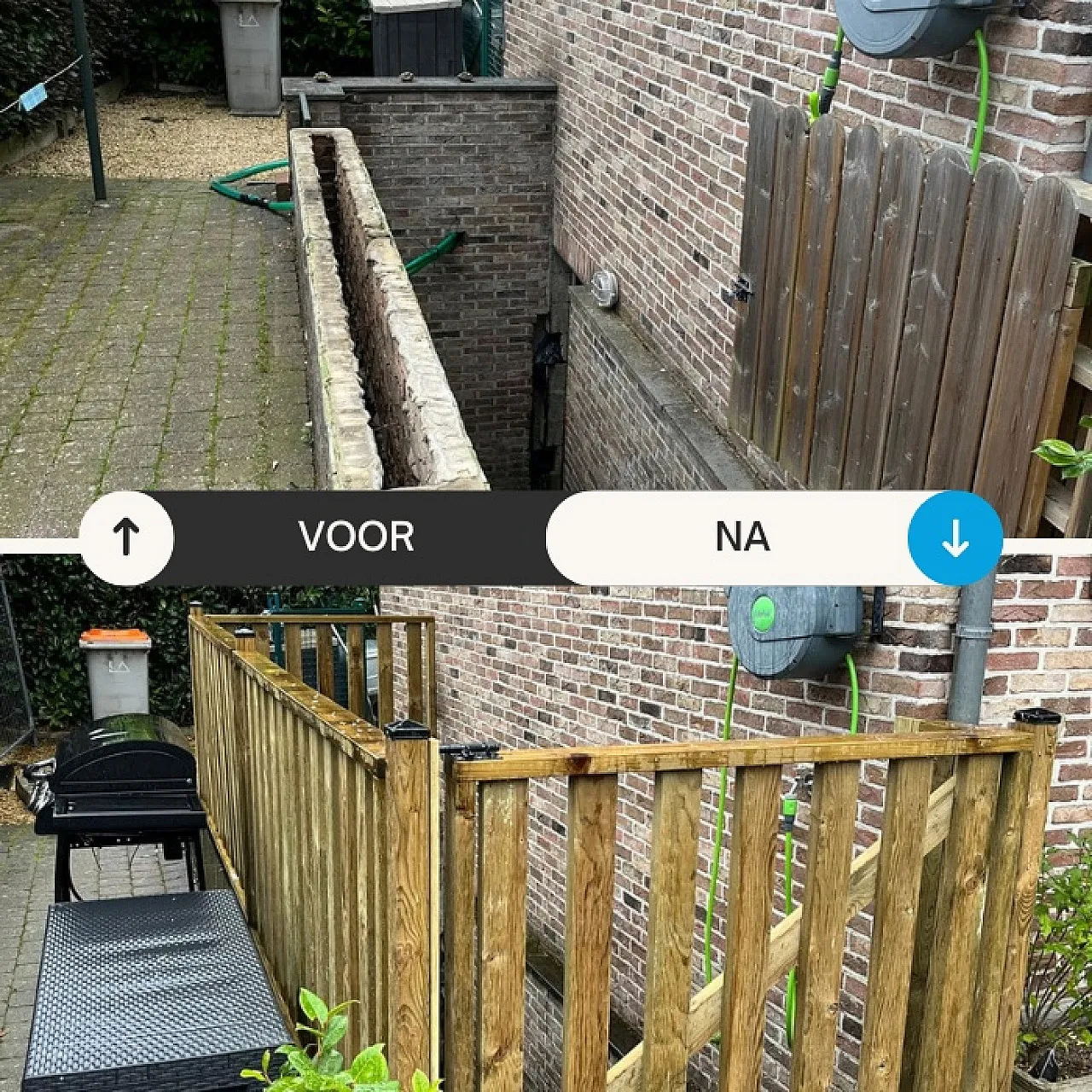 Buitenruimte of tuinhuis uitgevoerd door RenoMar